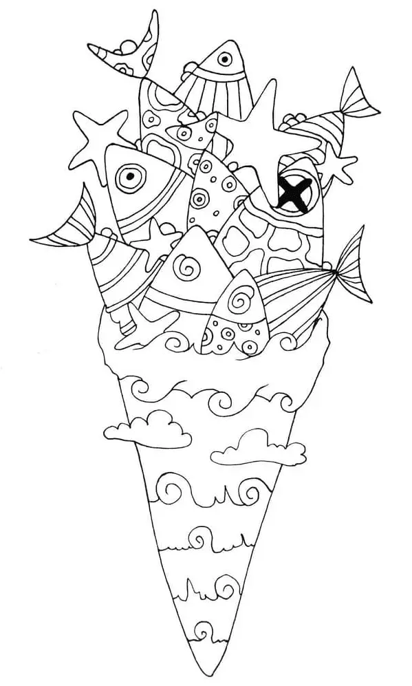 Desenhos de Ice Cream Para Colorir 58