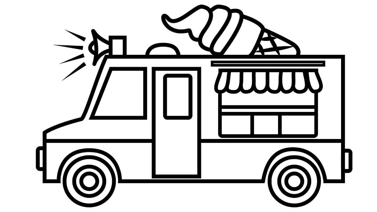 Ice Cream Truck Coloring Pages 75