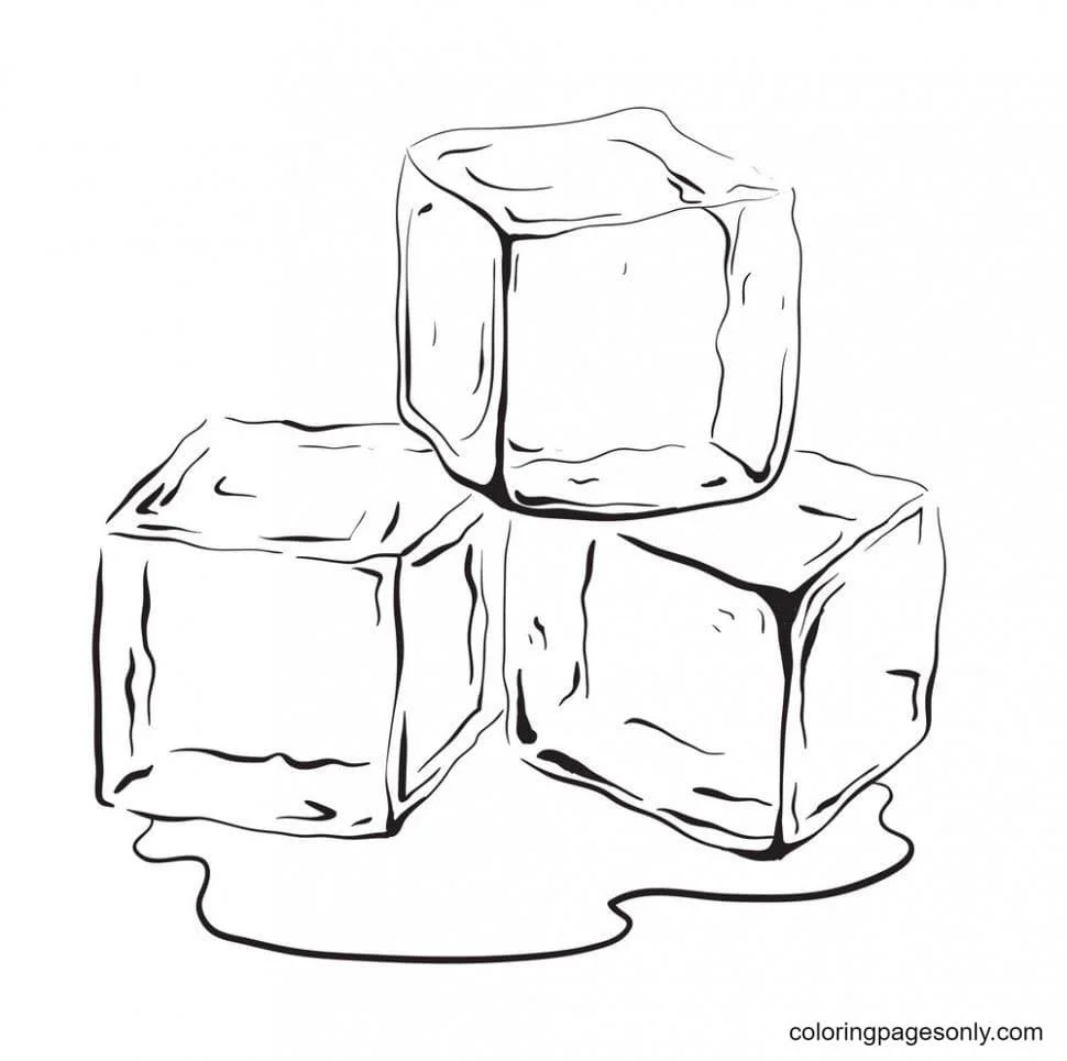 Ice Cube Coloring Pages 2