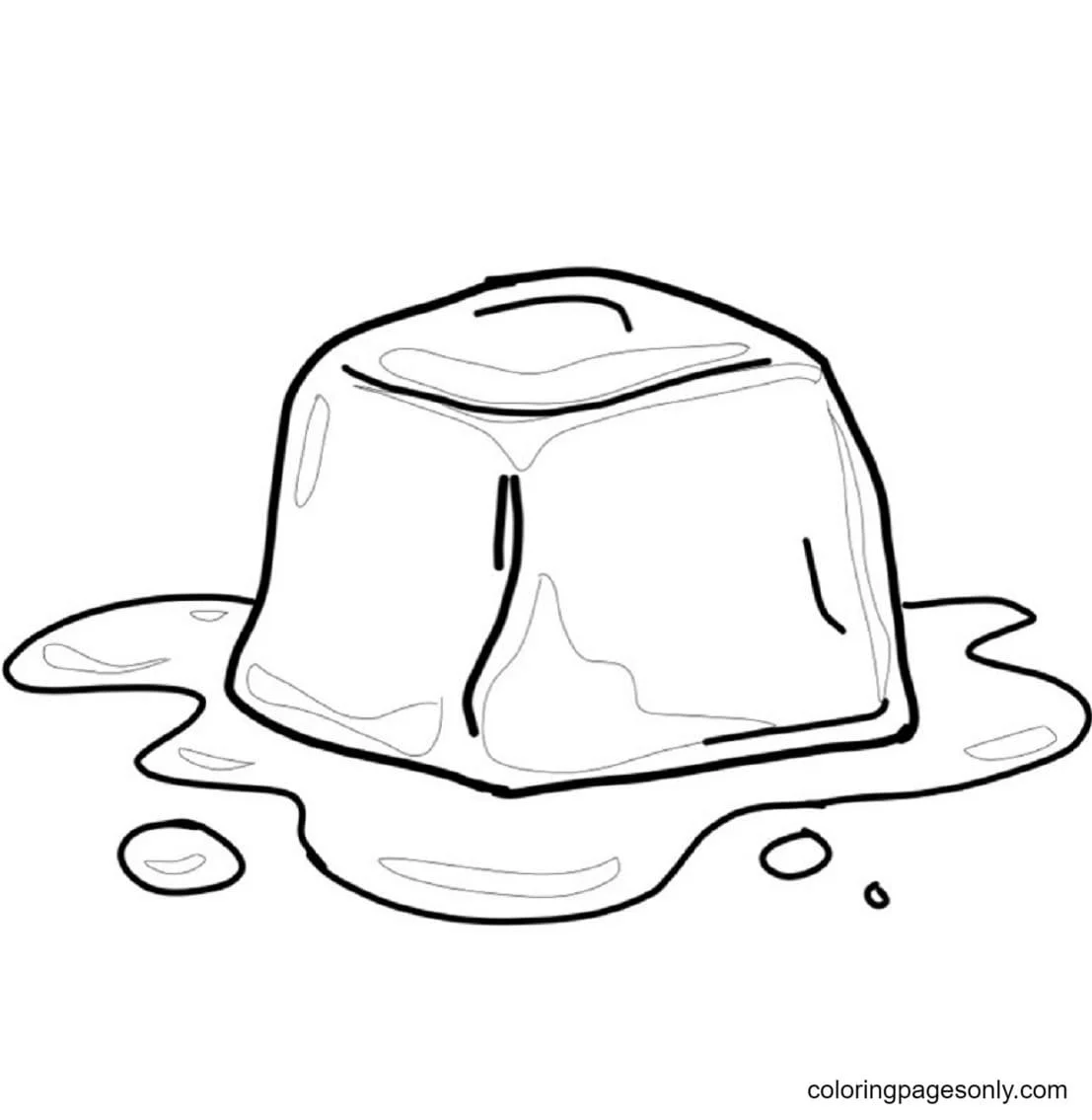 Ice Cube Coloring Pages 3