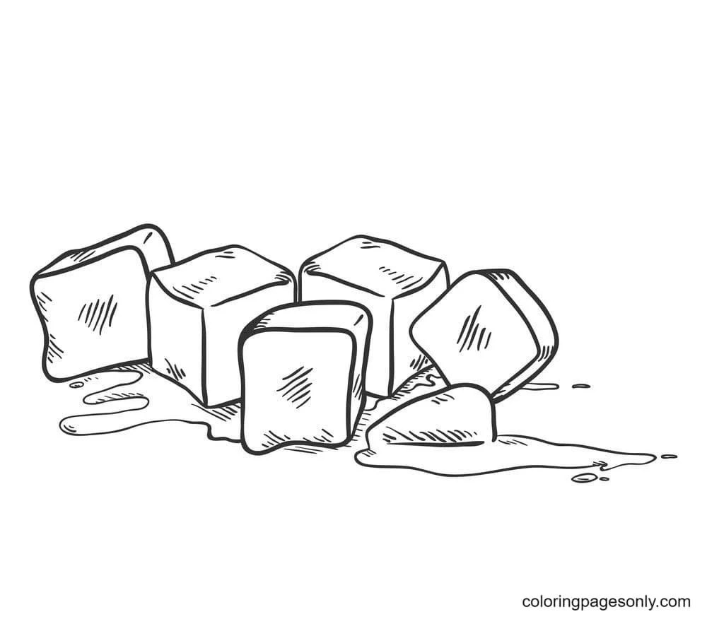 Ice Cube Coloring Pages 4