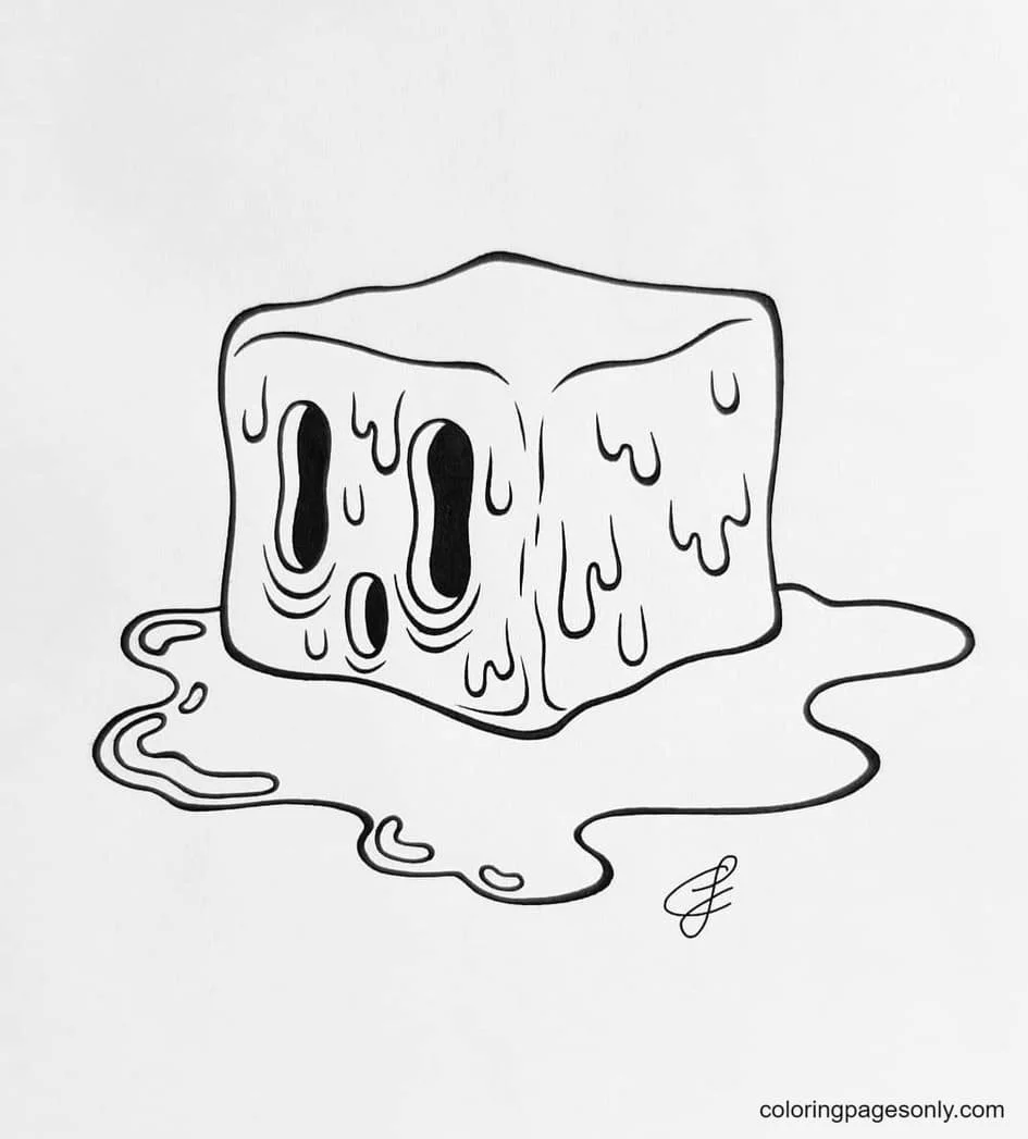 Ice Cube Coloring Pages 5