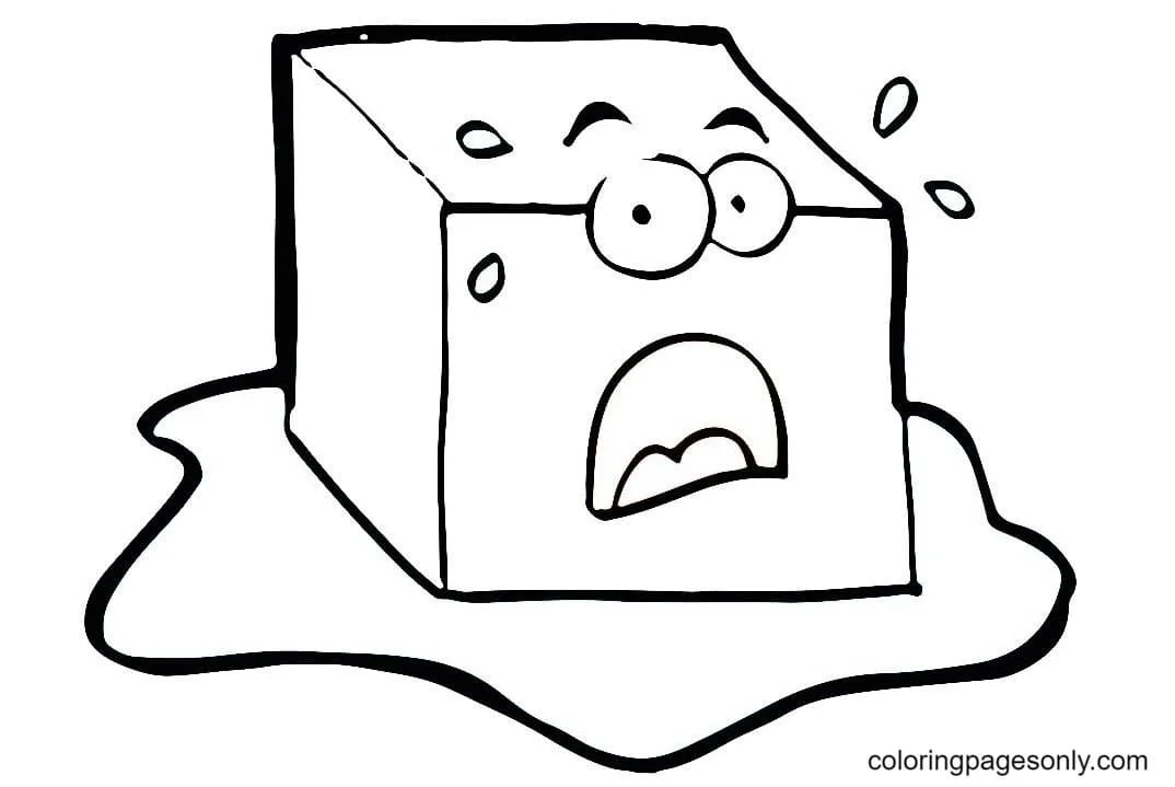 Ice Cube Coloring Pages 6