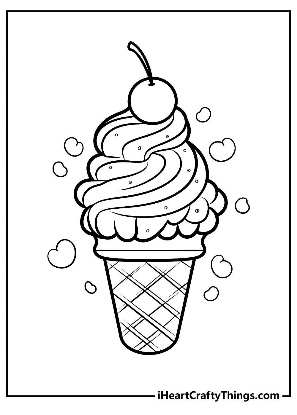 Helado Para Colorear 71