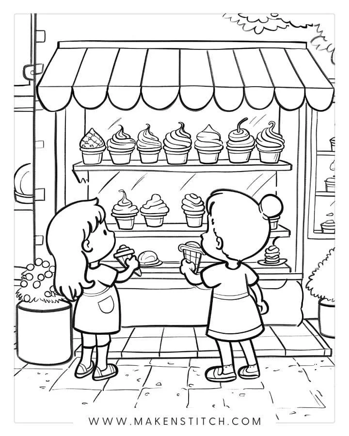 Helado Para Colorear 78
