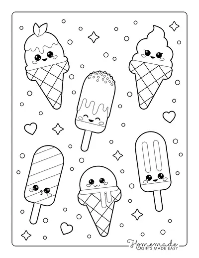 Ice Lolly Coloring Pages 2