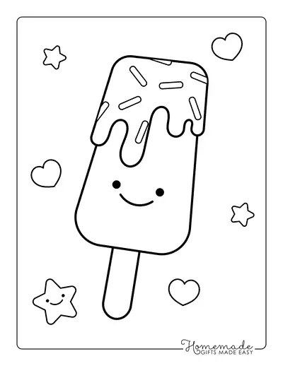 Ice Lolly Coloring Pages 20
