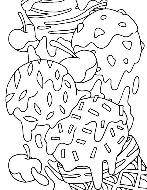 Helado Para Colorear 82