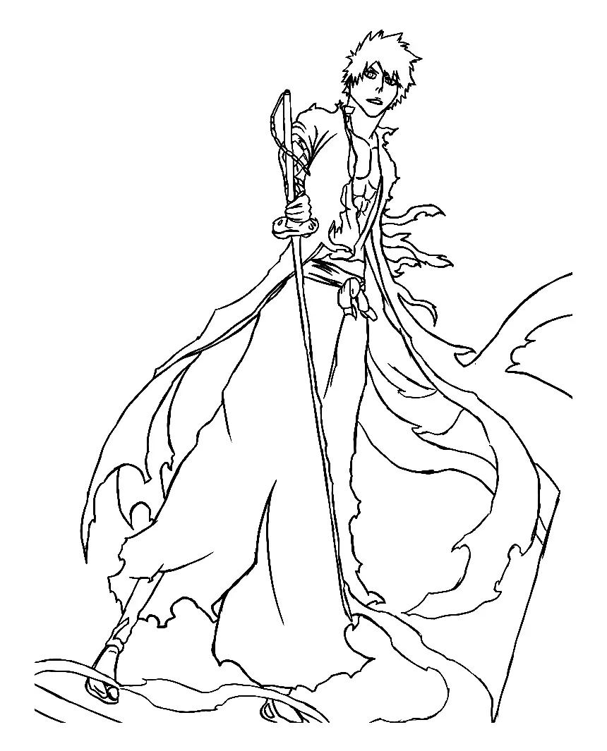 Ichigo Coloring Pages 13