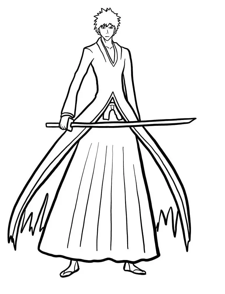 Ichigo Coloring Pages 16