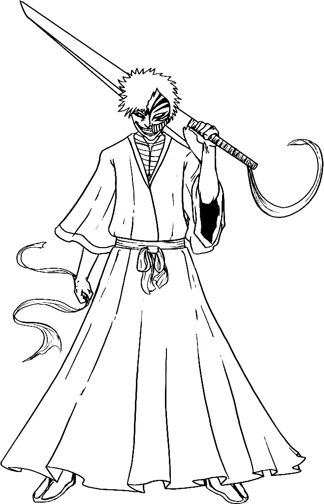 Ichigo Coloring Pages 17