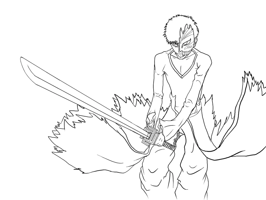 Ichigo Coloring Pages 19