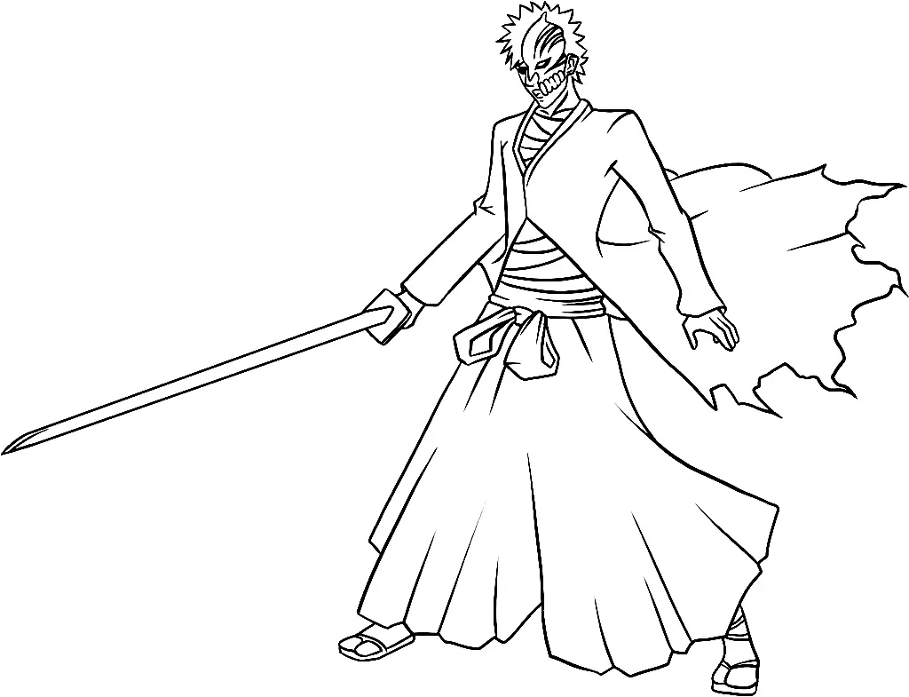 Ichigo Coloring Pages 24