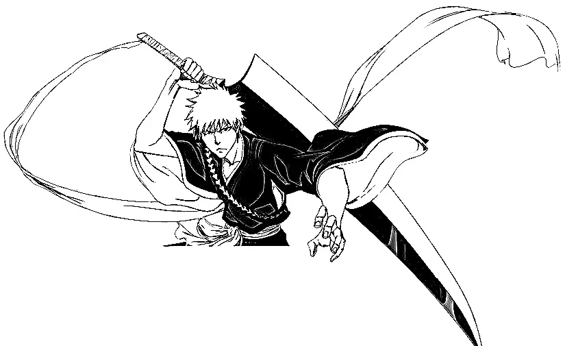 Ichigo Coloring Pages 25