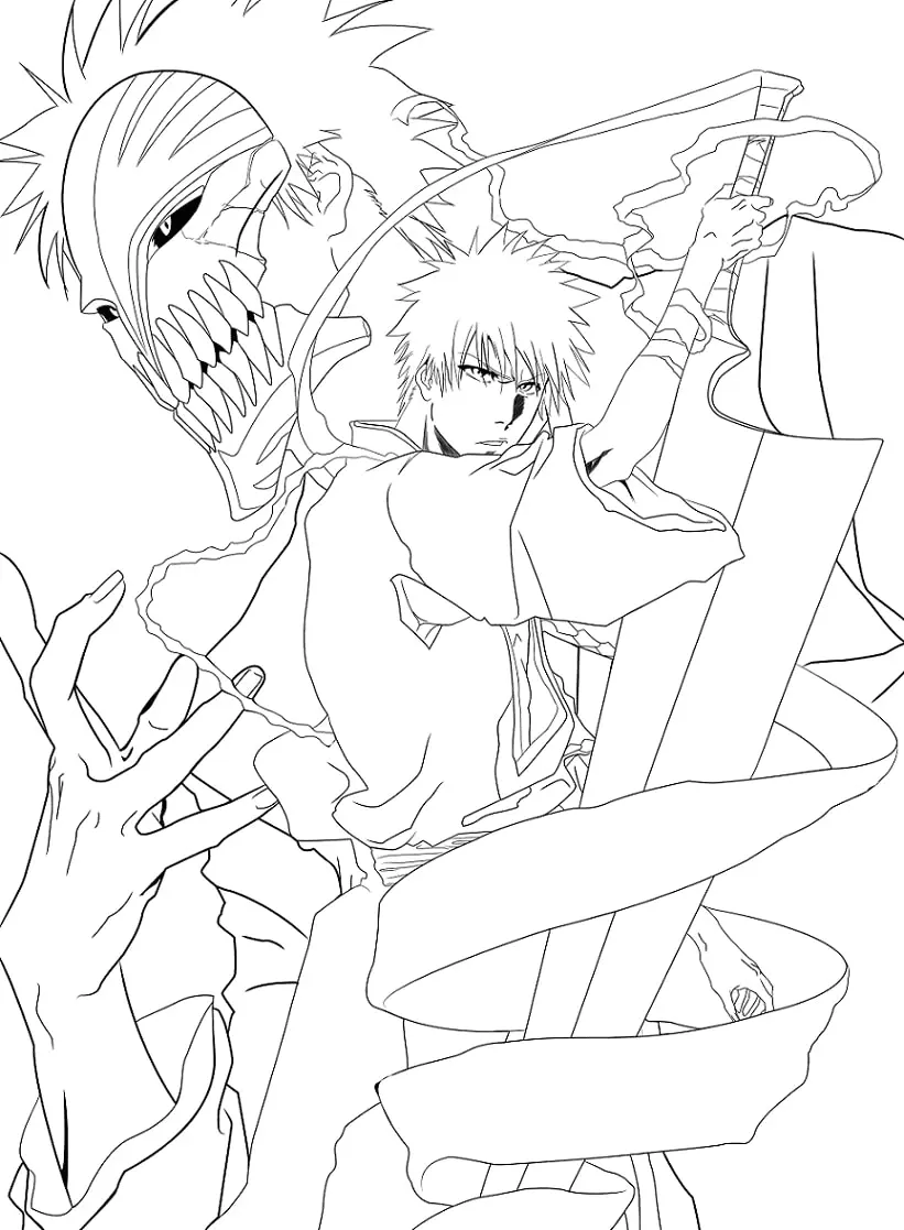 Ichigo Coloring Pages 8