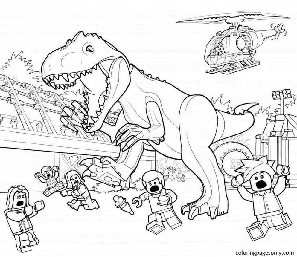Indominus Para Colorear 20