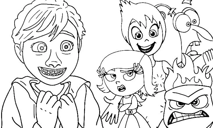 Inside Out 2 Ausmalbilder 15