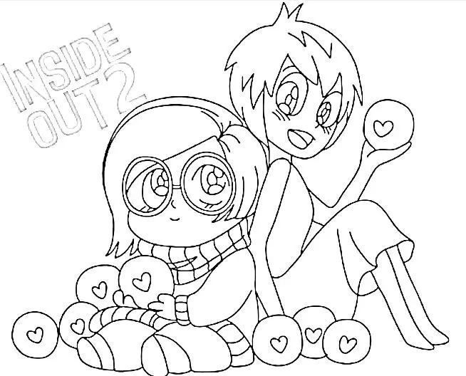 Inside Out 2 Ausmalbilder 34
