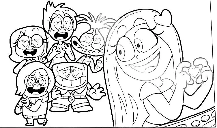 Inside Out 2 Ausmalbilder 36