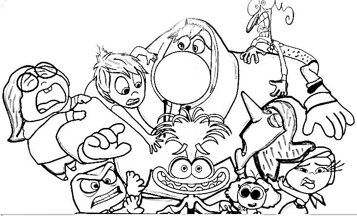 Inside Out 2 Ausmalbilder 6