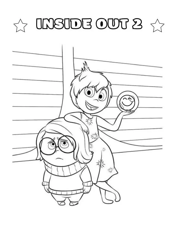 Inside Out 2 Para Colorir 76