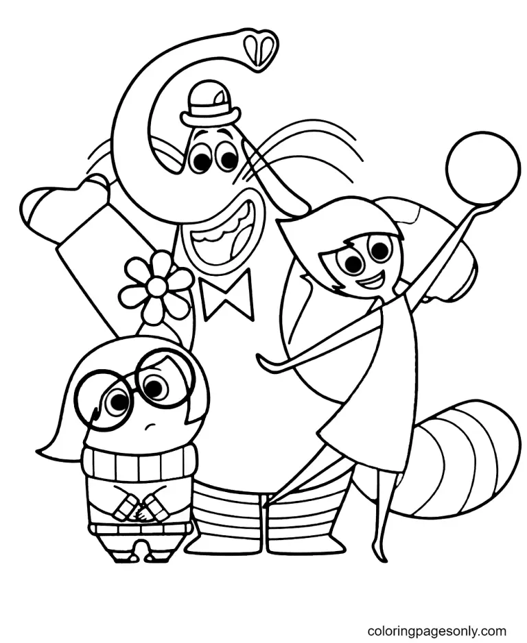 Inside Out Coloring Pages 17