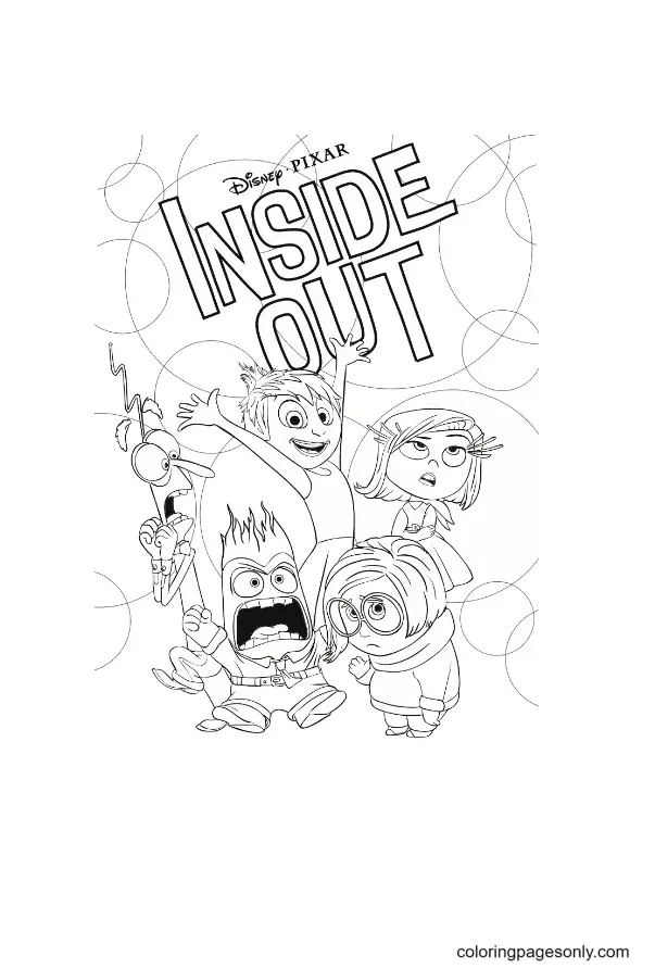 Inside Out Coloring Pages 24