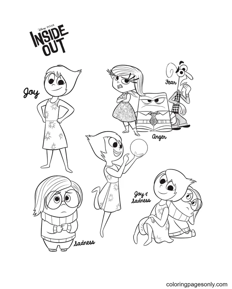 Inside Out Coloring Pages 25