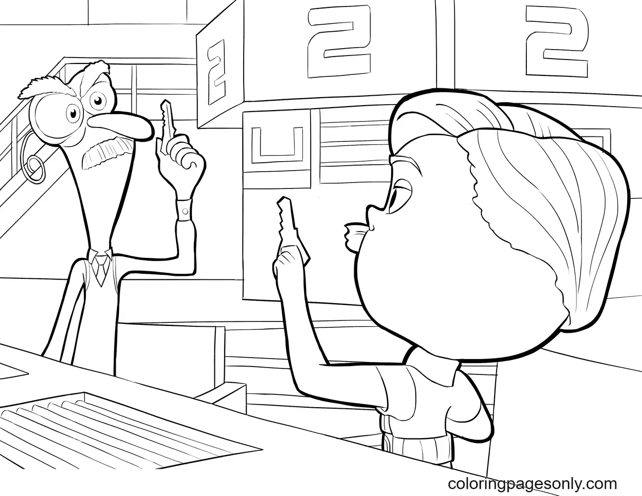 Inside Out Coloring Pages 63