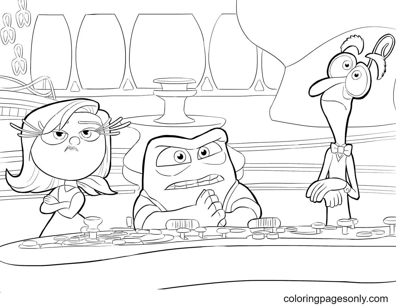 Inside Out Coloring Pages 68