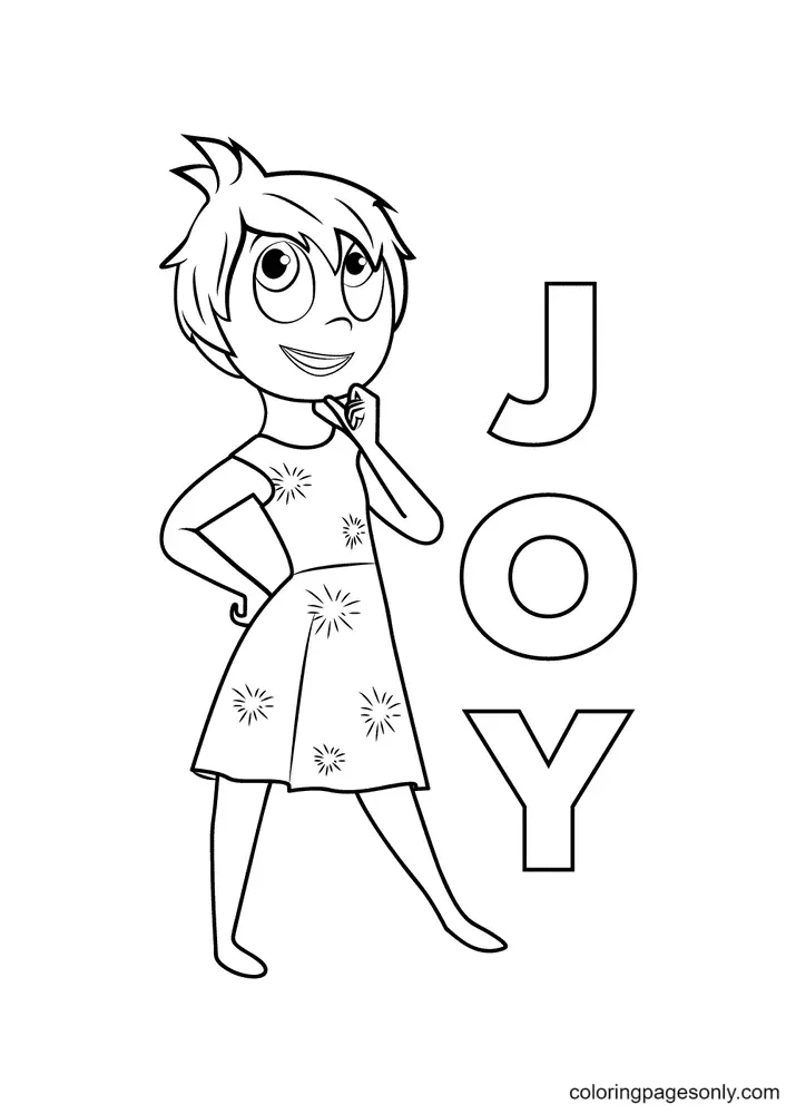 Inside Out Coloring Pages 7