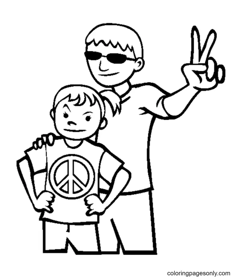 International Day of Peace Coloring Pages 49