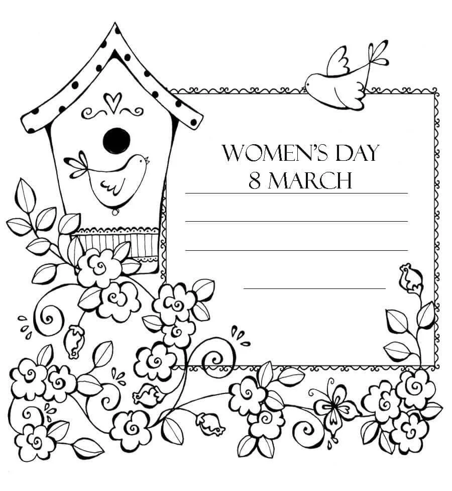 International Women s Day Coloring Pages 14