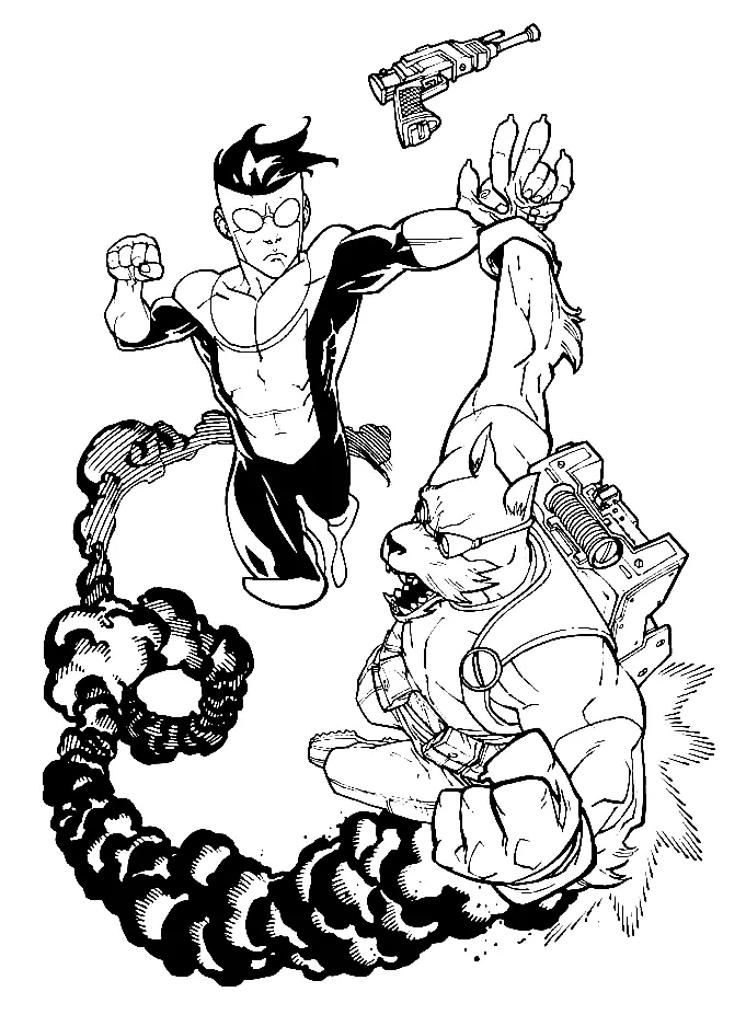 Invincible Coloring Pages 41