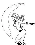 Mujer Invisible Para Colorear 1