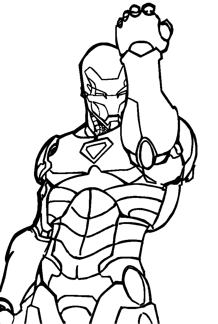 Iron Man Ausmalbilder 17