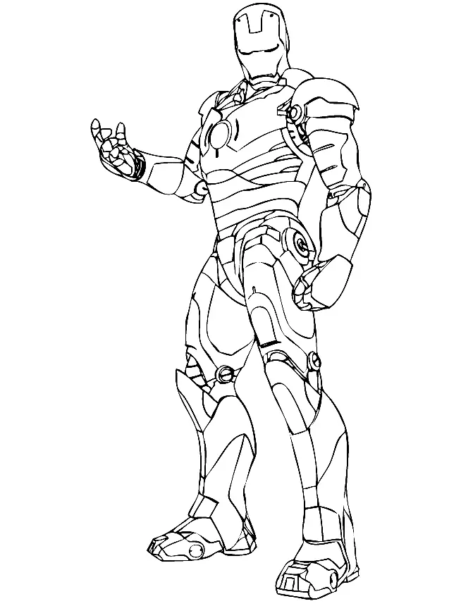 Iron Man Ausmalbilder 19
