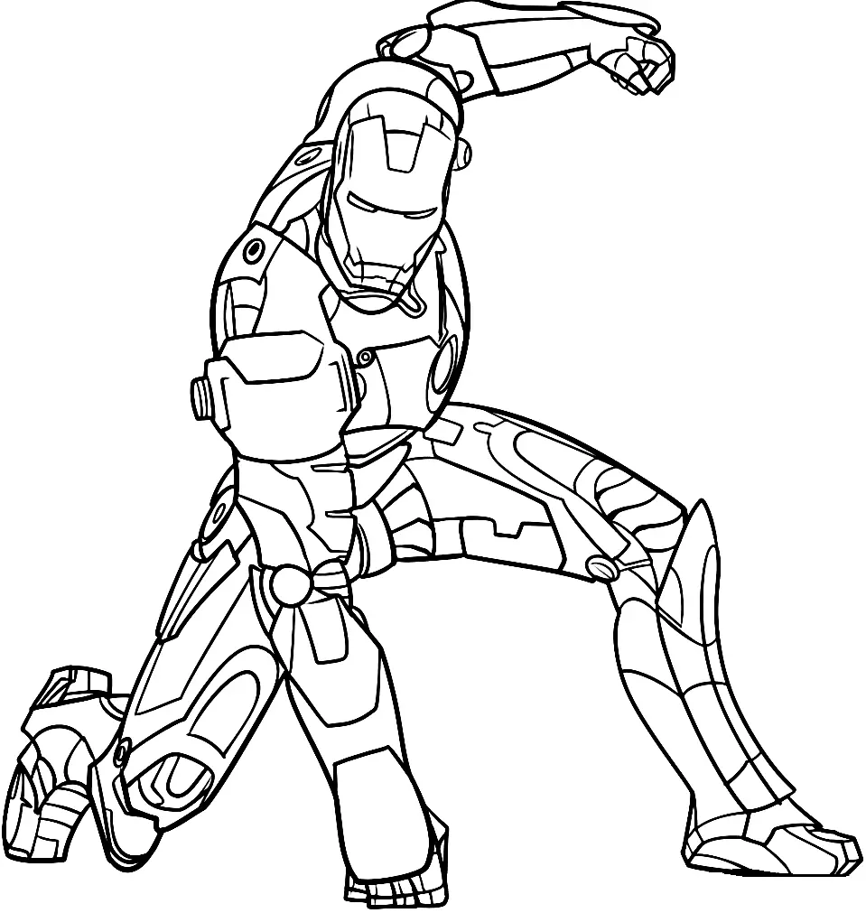 Iron Man Ausmalbilder 2