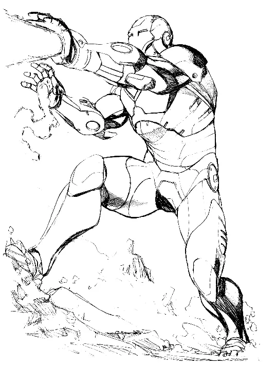 Iron Man Ausmalbilder 27