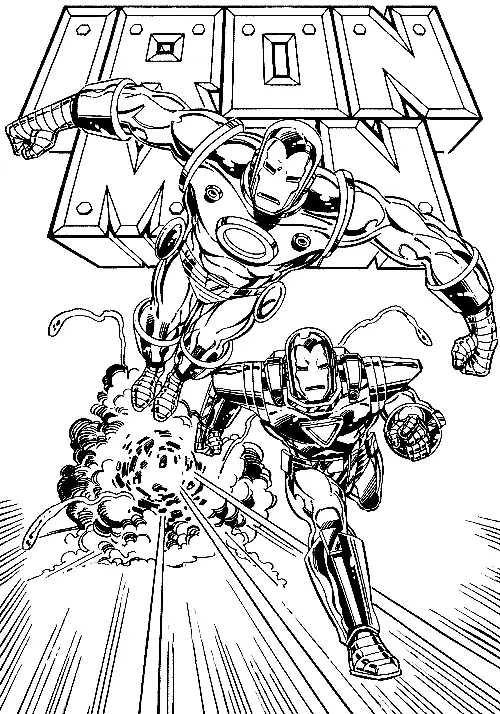 Iron Man Ausmalbilder 32
