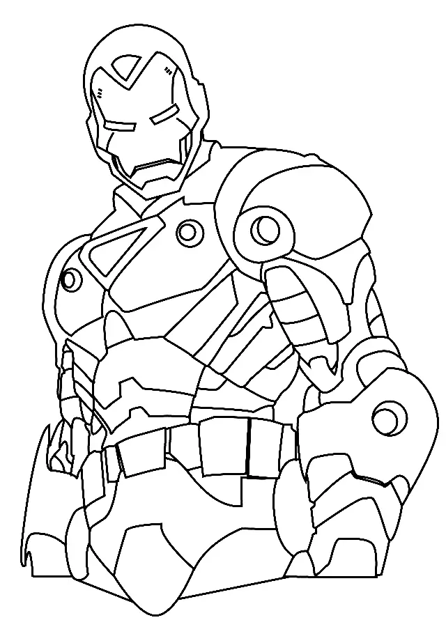Iron Man Ausmalbilder 34