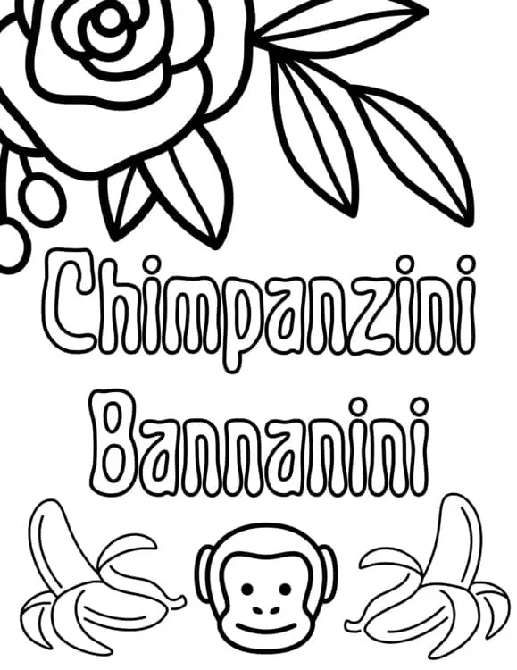 Italian Brainrot para Colorear 20