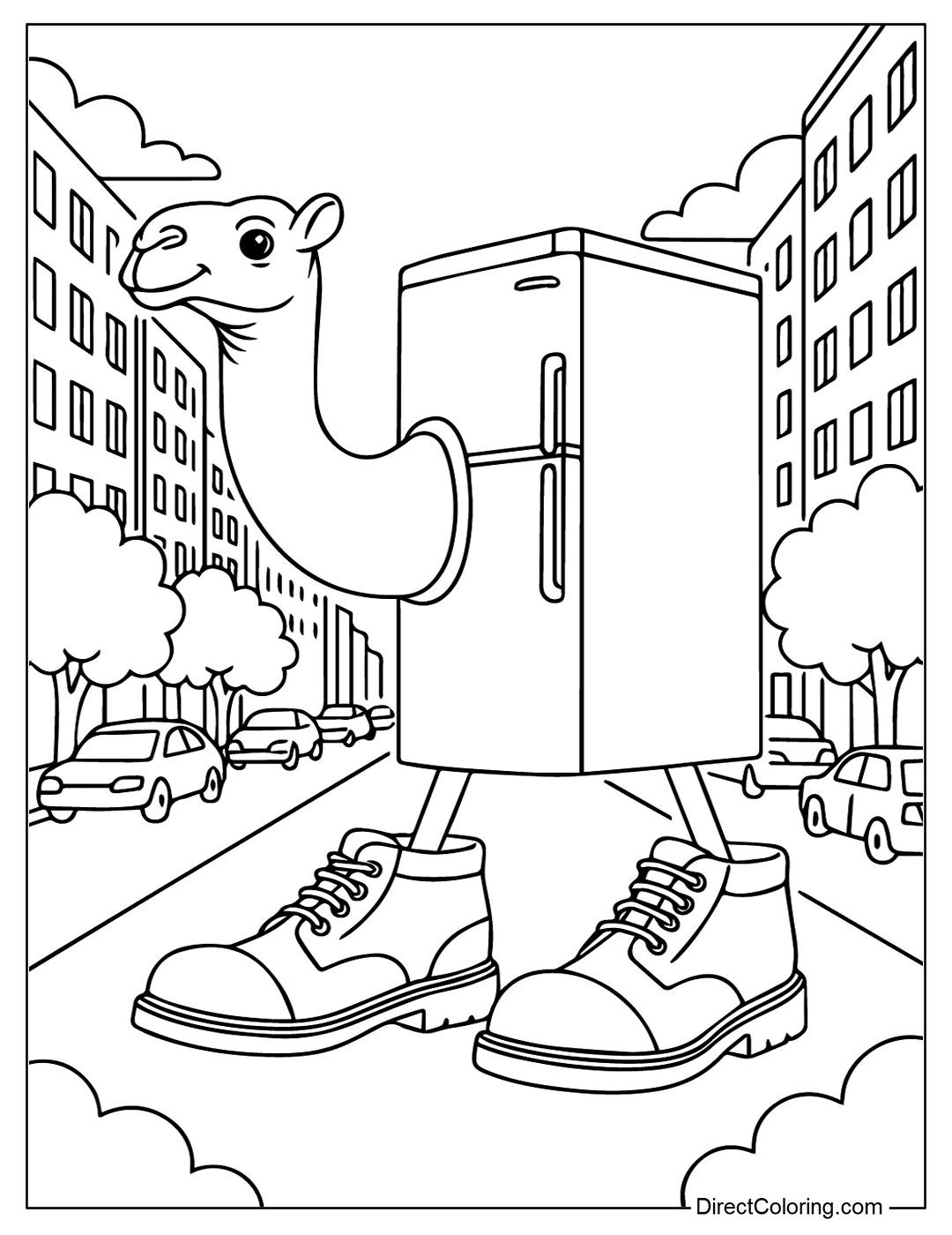 Italian Brainrot para Colorear 9
