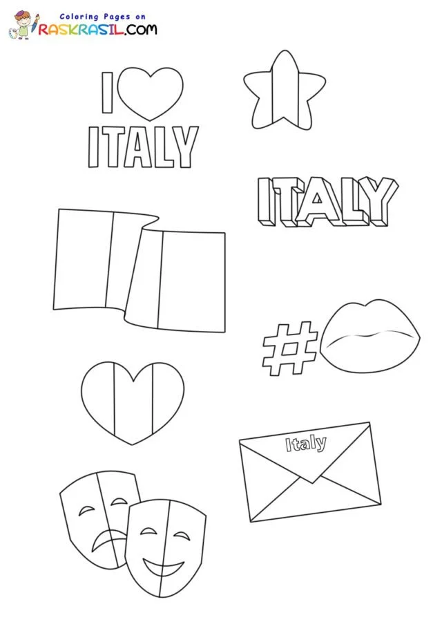 Italia Para Colorear 30
