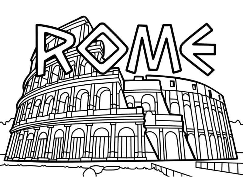 Italia Para Colorear 35