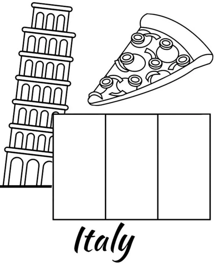Italia Para Colorear 37