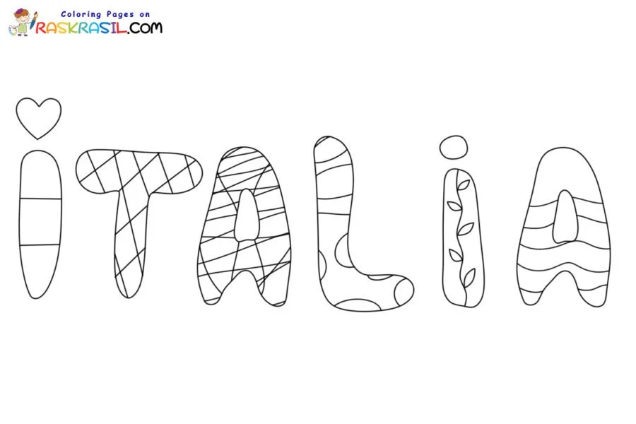 Desenhos de Italia Para Colorir 5