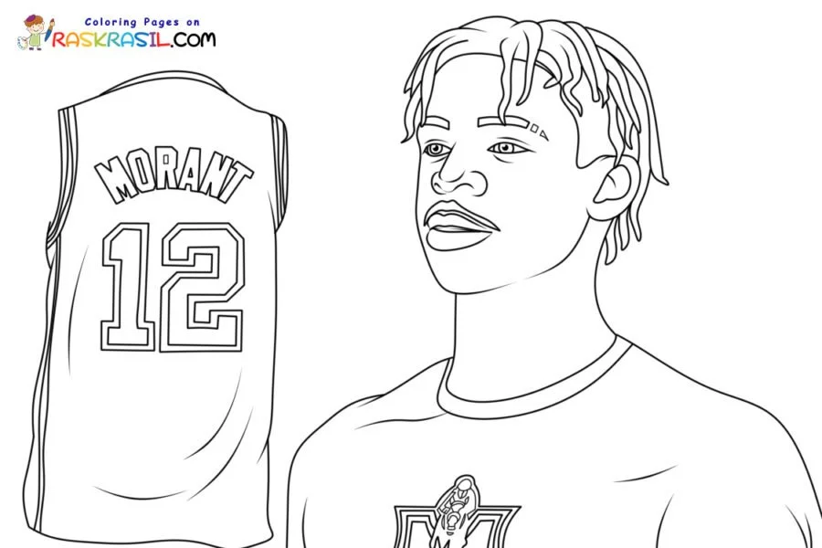 Ja Morant Coloring Pages 1