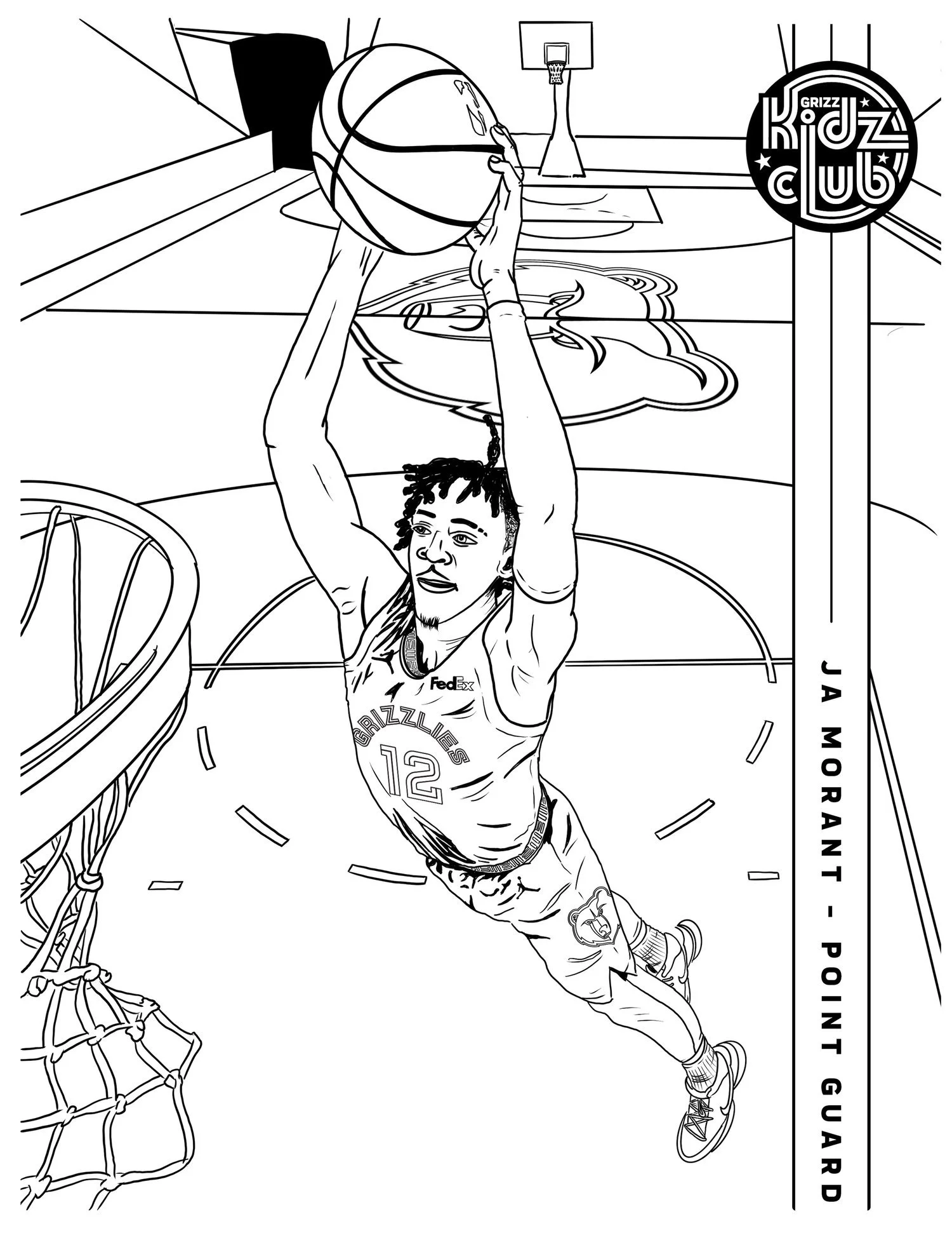 Ja Morant Coloring Pages 16