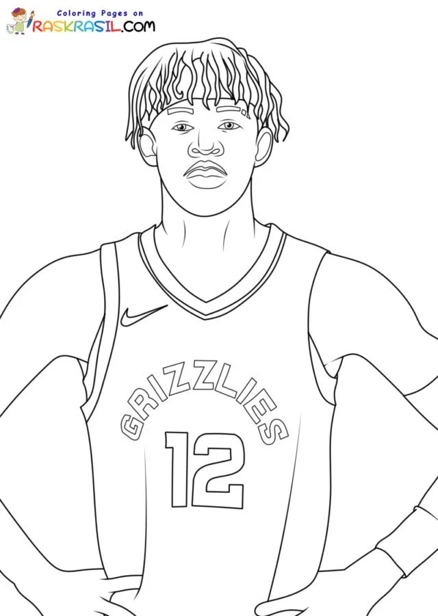 Ja Morant Coloring Pages 2
